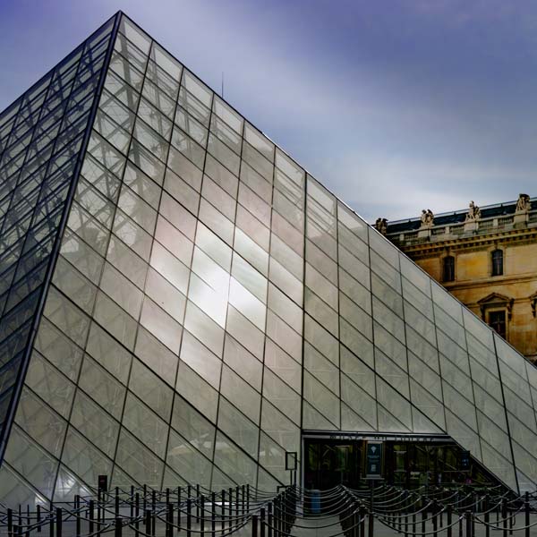 Stunning French Pyramid at Le Louvre